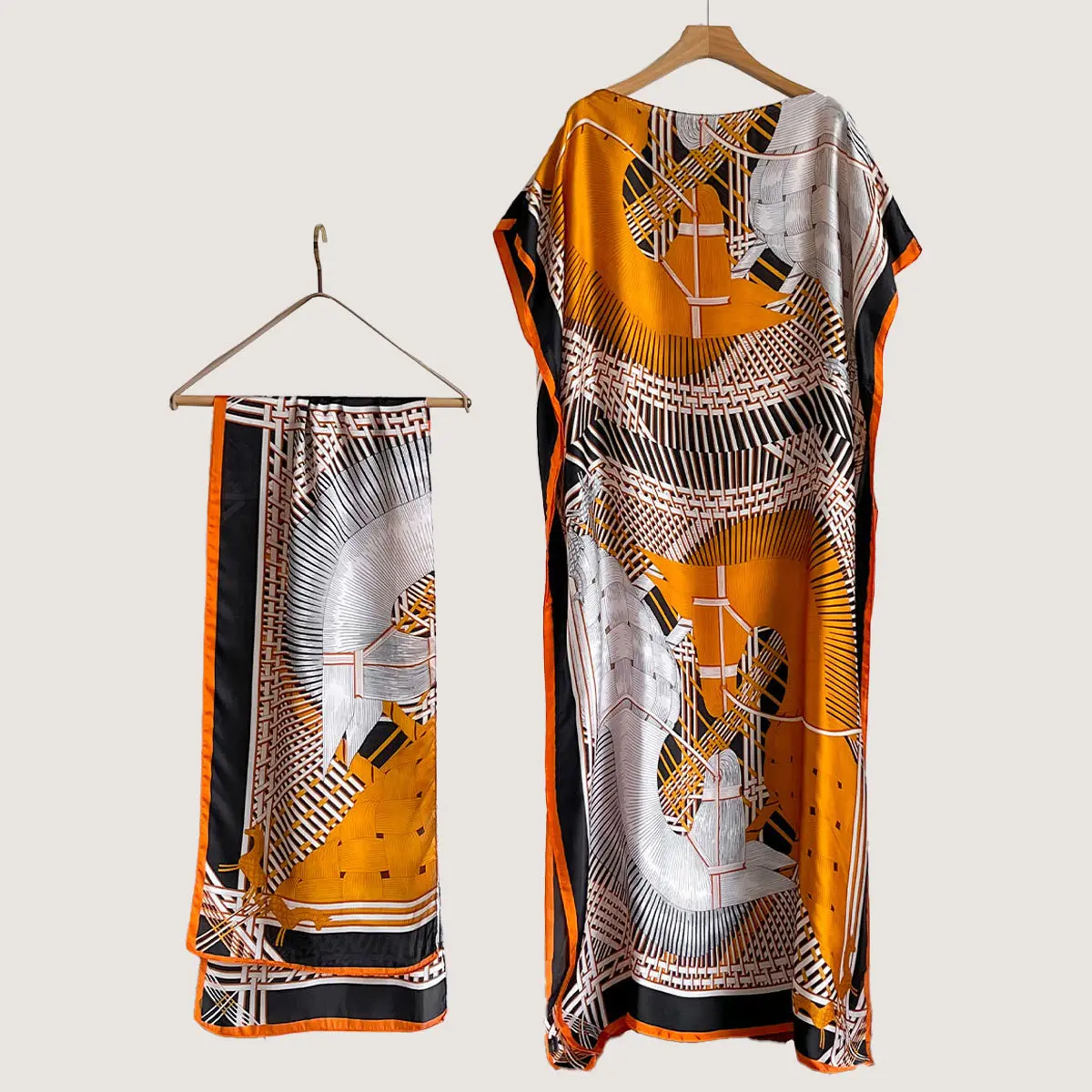 48  Geometric Orange