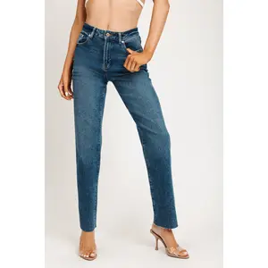 Stella High Rise 90'S Straight Jeans - Classic Indigo