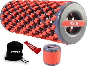 Collapsible Foam Roller for Exercise and Recovery (13 Inches), Easily Portable at 5.5 inches (Red)