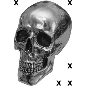 Three quarter view chorme skull - Airbrush Stencil