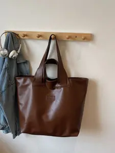 Soft Leather Large Capacity Tote Bag for Women, 2026 New High-End Commuter Shoulder Bag, Office Laptop Handbag