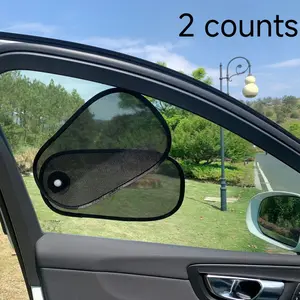 Adjustable Car Side Window Sunshade Set, Rotating Car Sun Visor for Driver's Side, Suction Cup Car Shade for Most Models, Sun Shade Mesh