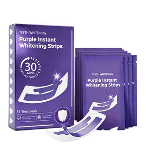 2026 New Purple Teeth Whitening Strips - 14/28 Whitening Sessions - Safe for Enamel - Non Sensitive Teeth Whitening - Peroxide-Free stain treatment Enamel-Safe whiten