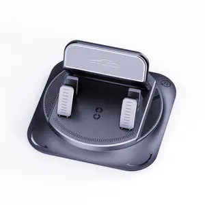 Anti-Slip Dashboard Car Phone Mount, 360 Degree Rotation Phone Holder with Flexible Spring Clip, One-Hand Quick Release Design, Universal Fit for All Mobile Phones