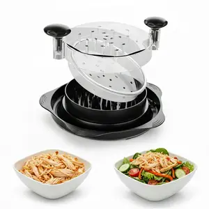 Chicken Shredder with Non-Slip Base | Upgraded Meat Shredder for Chicken, Beef and Pulled Pork | BPA-Free Dishwasher Safe Kitchen Tool Utensils