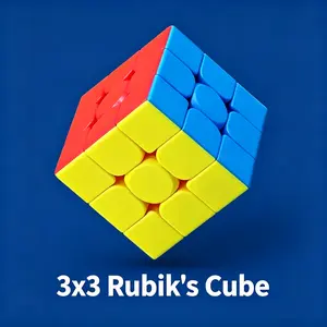 Moyu Meilong 3C Speed Cube 3x3x3 Stickerless Magic Cube Fast Smooth Turning Vivid Color 3D Puzzle Brain Teaser Toy Portable Travel Game Quicker More Stable Than Standard Cubes