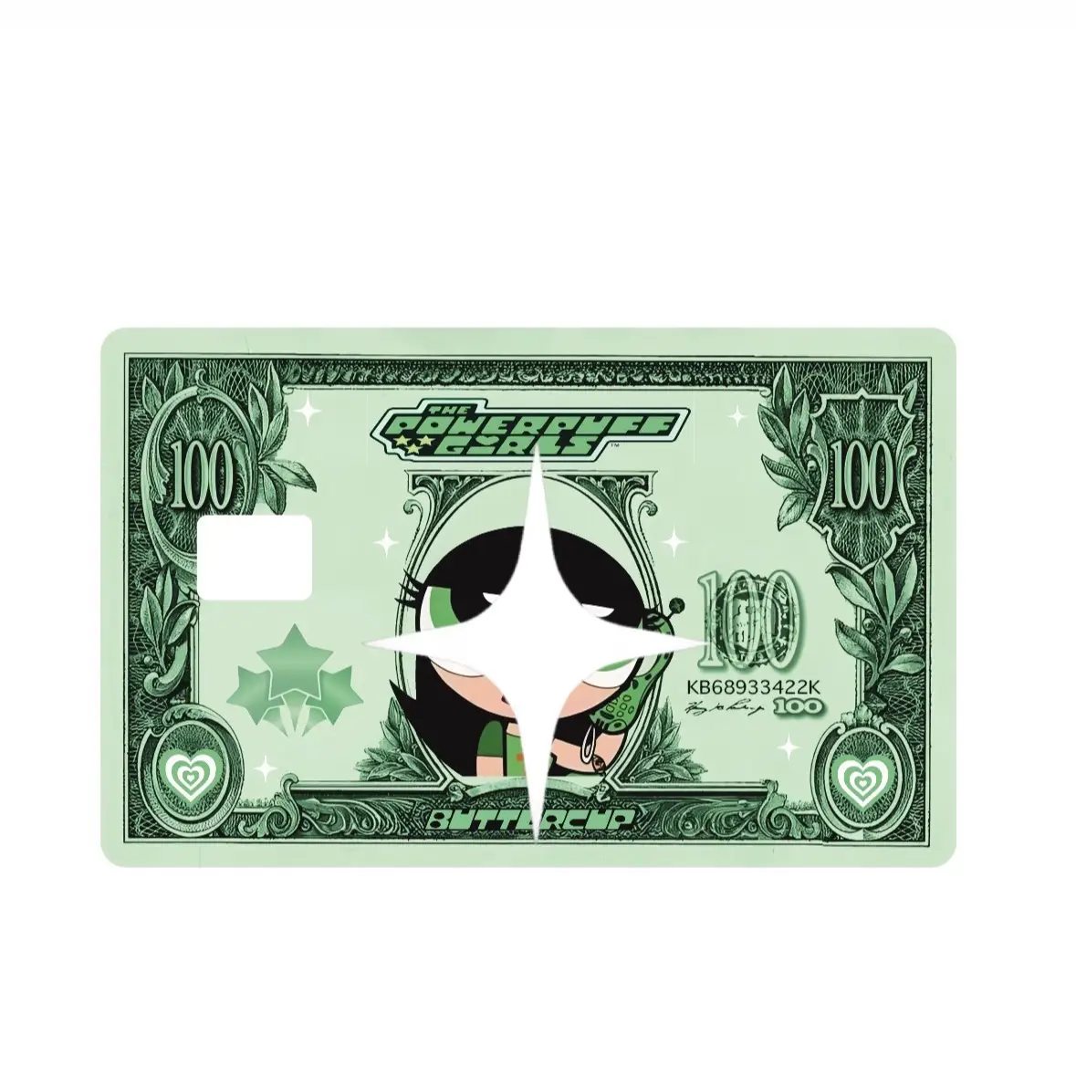 Butter Cup credit card skin decal for small chipped cards decor waterproof