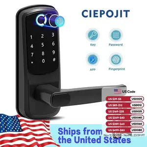 CIEPOJIT 5-in-1 Smart Door Lock with Handle