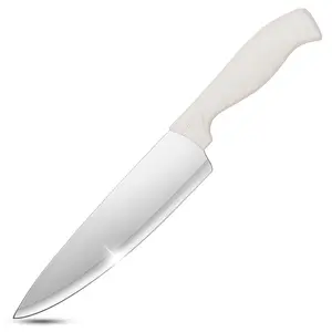 Beille 8 Inch All Purpose Chef Knife with Stainless Steel Blade & Wheat Straw Handle, Kitchen Essentials