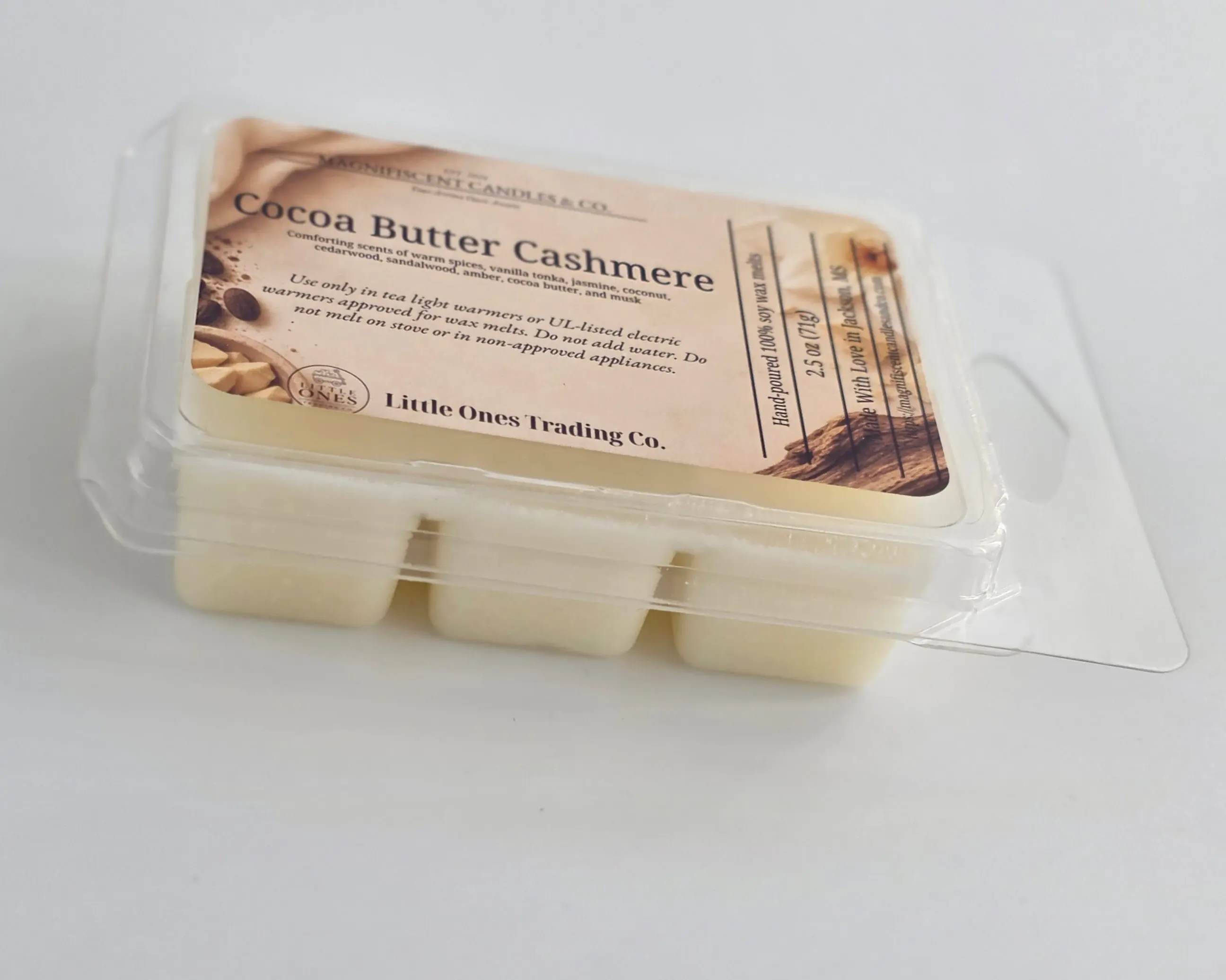 Cocoa Butter Cashmere Soy Wax Melts – 2.5 oz