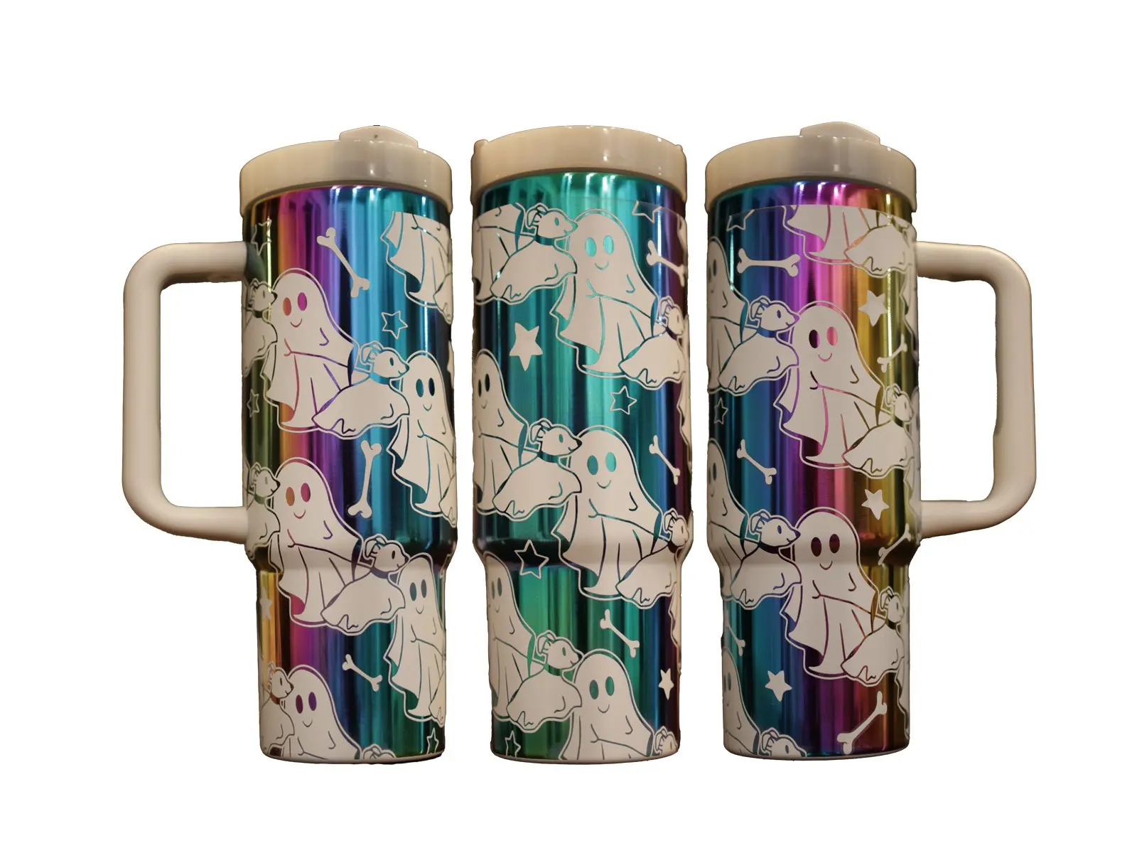Spooky Stroll Halloween 30/40oz Custom Engraved Tumbler Drinkware Colorful Flasks Water Bottles Portable reusable Mug Bottled drinkware flask Washable
