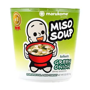 Marukome Instant Miso Soup with Green Onion - Authentic Japanese Flavor, 9g Sachets, #1 Miso Brand in Japan