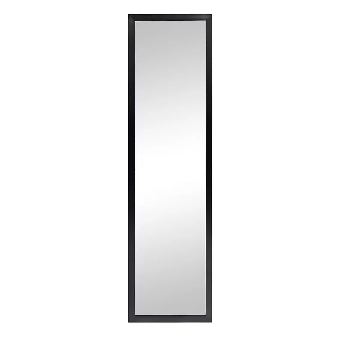 13.5 in x 49.5 in Black Modern Door Mirror 13.5 in x 49.5 in Black Modern Door Mirror