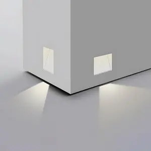 Minimalist Motion Sensor LED Recessed Wall Sconces Stairway Lights