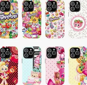 Shopkins Cartoon Print Phone Case, Compatible with iPhone X, 11, 12, 13, 14, 15, 16, 17 & more