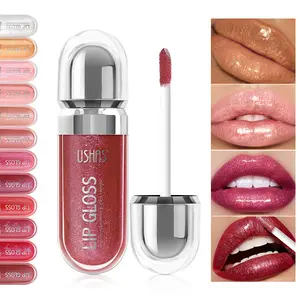 Mirror Finish Fine Glitter Liquid Lipstick, Long-Lasting Waterproof Non-Sticky Cup, Full Color, Easy Get Shiny Lips, Multi-Scene Practical Lipgloss