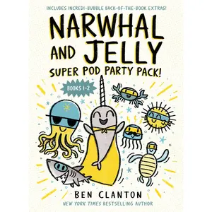 USED-Narwhal and Jelly: Super Pod Party Pack! (Paperback Bind-Up Books 1 & 2) by Clanton, Ben (Paperback)