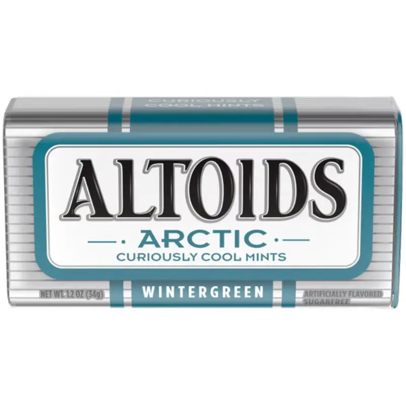 2x Altoids Arctic Wintergreen Sugar Free Mints - Fresh Breath Candy Pocket Pack Snack Treat 1.2oz
