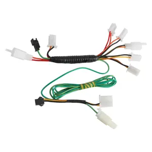 Wiring Harness Auxiliary Wiring Loom Kit for LCD Display Controller Brushless Motor Ebike Electric Scooter Go Kart Karting ATV UTV Drift Trike Golf Cart Quad Buggy Dune Moped Lawn Mower Four Wheeler