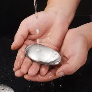 Oval Shaped Stainless Steel Soap, 1 Count Magic Hand Deodorizer for Kitchen & Bar Use, Effective Odor Elimination Household Cleaning Supplies