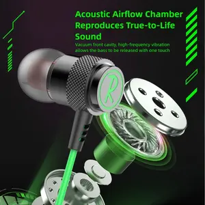 Type C Wired Earphones For Samsung Galaxy S25 24 S23 Ultra Xiaomi USB C 3.5mm Headphones HiFi Bass Stereo In Ear Noise Reduction Earbuds In Ear