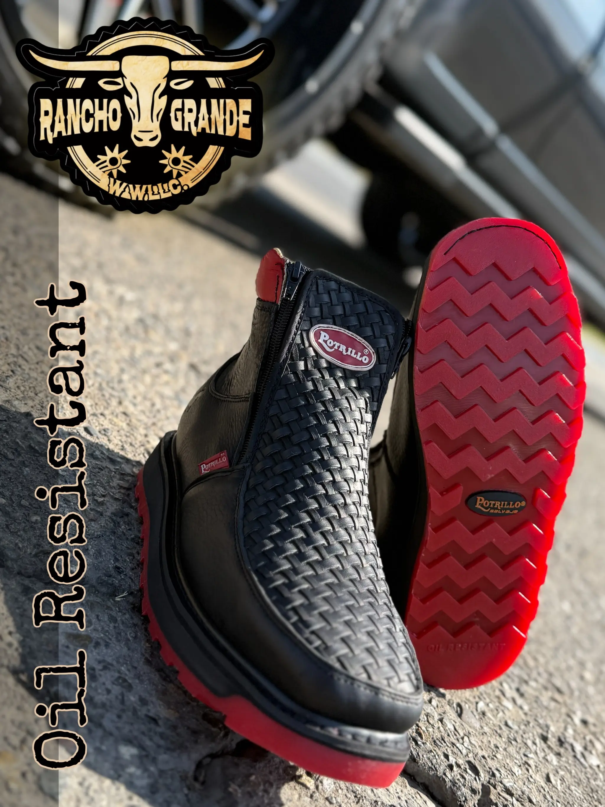 Oil Resistant Mens Shoes / Zapato Petatillo para Hombre Resistente Aceite
