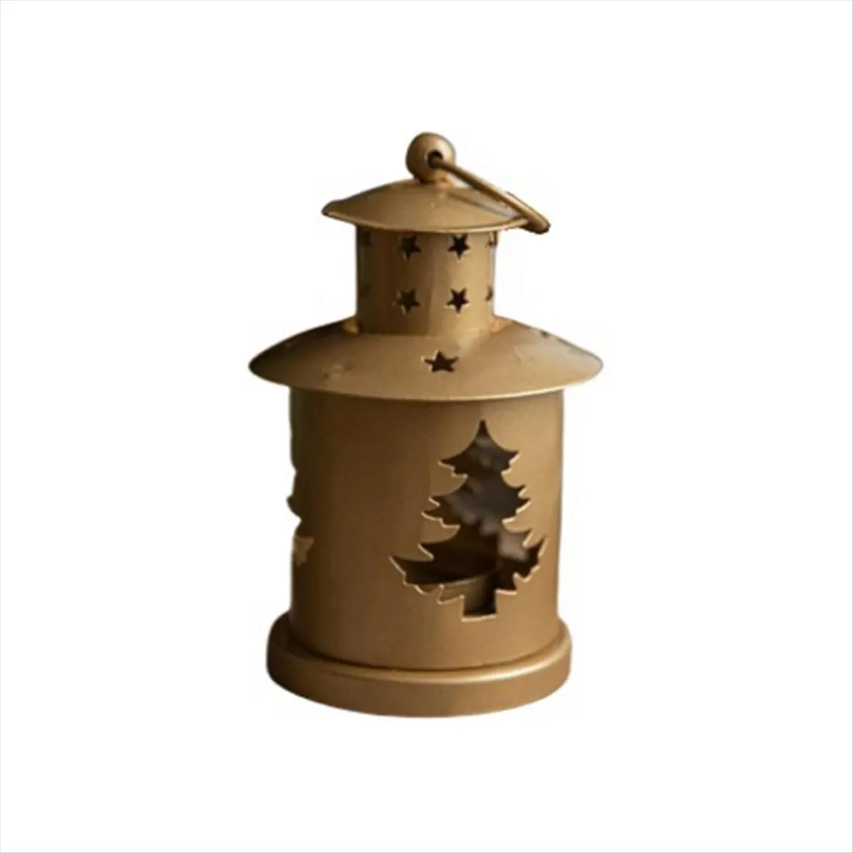 Vintage Metal Christmas Candlestick - Artistic Iron Art Car Exterior Decoration, Smooth Accessory for Kitchen & Christmas Tree Scenarios, Home Decor