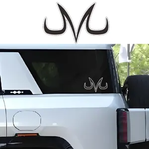 1PC Vegeta M Decals Motorcycle Stickers Waterproof DIY Motorbike Side Panels Fuel Tank Fairing Vinyl Decal Car Window Decoration Truck Decal