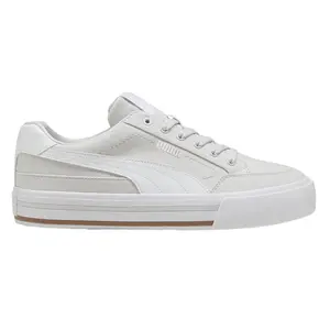 PUMA Mens Court Classic Vulcanized Formstrip Lace Up Sneakers Shoes Casual - Grey