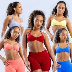 DFYNE Impact Strappy Bra & Shorts/Leggings Set – Seamless Sculpt Fit with Stylish Cross-Back Bra & Booty-Lifting Bottoms