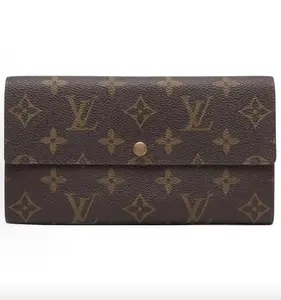 Pre-owned Louis Vuitton Monogram Zippy Long Wallet Gold Bean Hardware Clutch Handbag