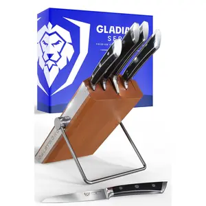 5-Piece Knife Set with Modular Block | Gladiator Series | Knives NSF Certified | Dalstrong ©