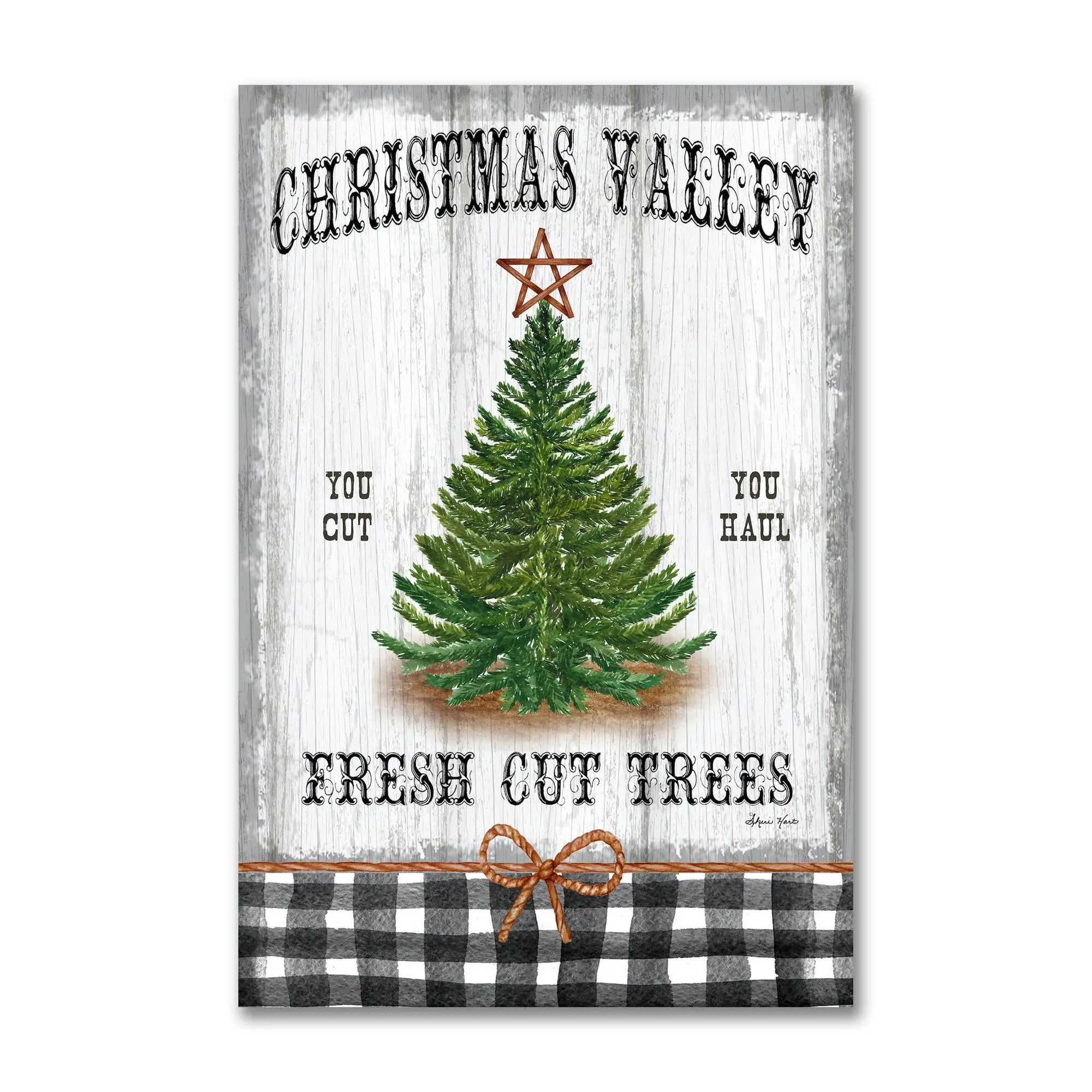 Courtside Market Christmas Valley Sign 12x18 Canvas Courtside Market Christmas Valley Sign 12x18 Canvas