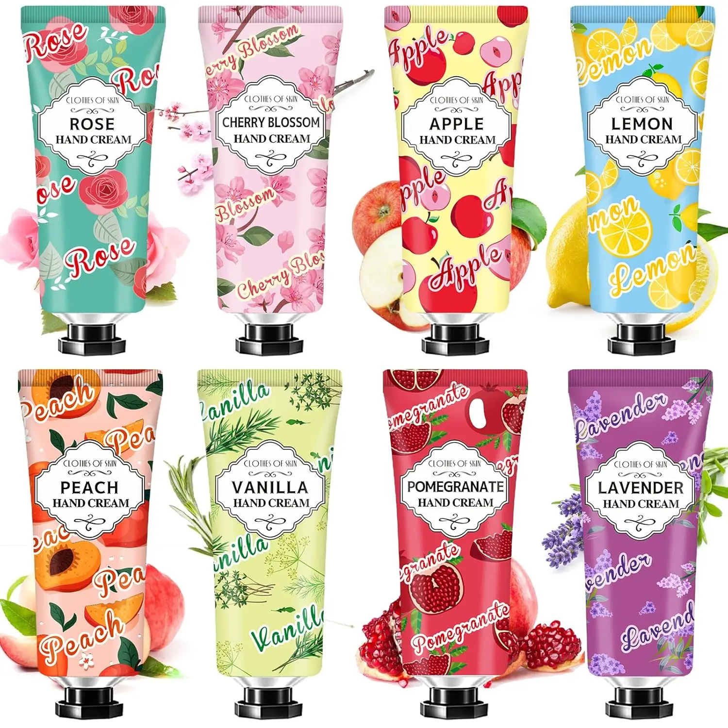 8 Pack Hand Cream Gift Set,Easter Basket Stuffers for Teen Girls,Mothers Day Gifts,Mini Travel Size Lotion