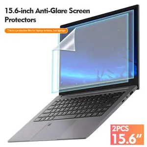 2 Pcs 15.6" Laptop Screen Film Ultra Thin HD Clear Anti Glare Scratchproof Anti Fingerprint Protective Guard for HP Dell Lenovo Acer Gaming Laptop Screen Protectors