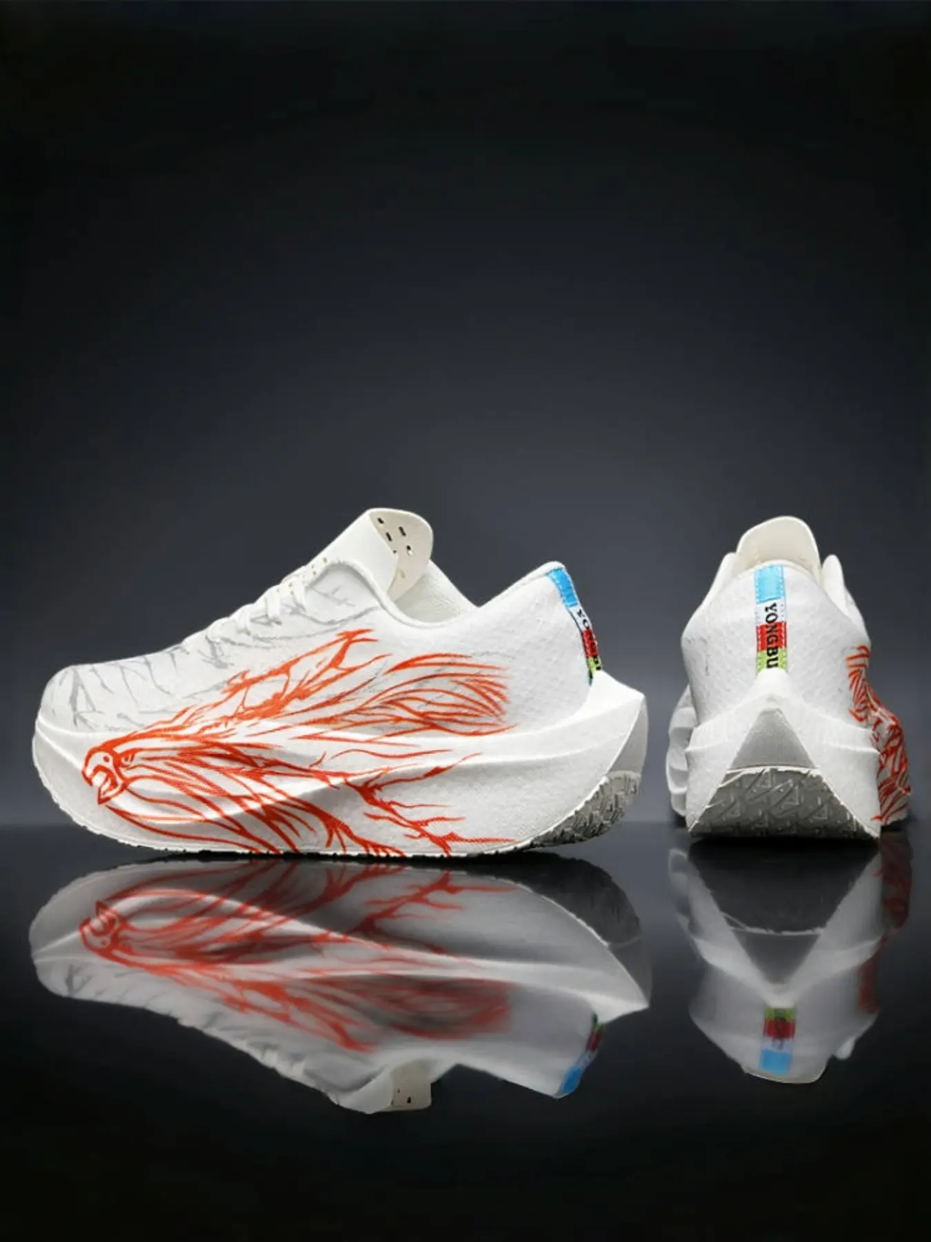 Anti-Slip Shock-Absorbing Sports Shoes, Slip Resistant Runner, PU Leather Upper, Md Midsole, Rubber Sole, Fall & Winter, Sporty Style, Multi-Terrain Use, Athletic Running Shoes, Running Sneakers