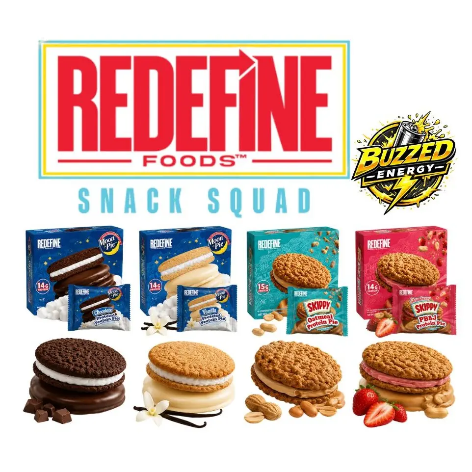 Redefine Foods Oatmeal Protein Pies - 8-Pack & 4-Pack Variety Flavor, Nutritious Protein Snack Bars