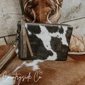 Colette Cowhide Wristlet