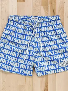 Summer American Style Bktsqd Full Print Letter Sporty Casual Fashion Versatile Running Quick-Dry Basketball Shorts for Men