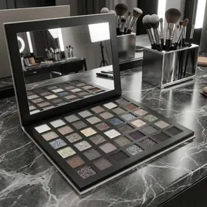 42-Color Smoky Eyeshadow Palette Matte, shimmer + glitter, waterproof & smudge-proof. No fallout, all pigment. Halloween parties? Christmas glam? Stage looks? Got it !