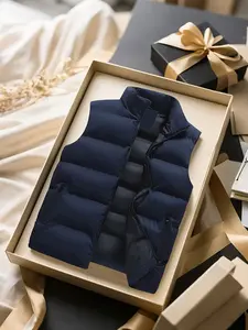 Men's Lightweight Casual Vest, Sleeveless Gilet, Foldable Design for Autumn & Winter, Warm & Comfortable Daily Wear, Perfect for Storage