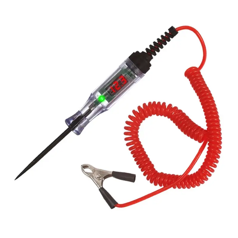 Digital Multimeter, DC Voltage Tester Pen, Voltage Check Tool, Auto Circuit Test Kit with LCD Display, Auto Voltmeter, Automotive Diagnostic Tool for Truck Battery & Electrical System Testing, Car Repair Equipment & Vehicle Maintenance Accessories