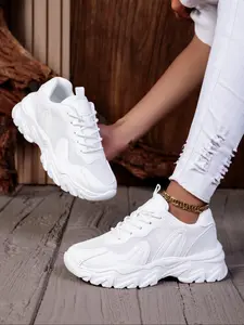 Women's Dad Shoes Casual Sneaker Thick Soled Sneakers Thick Sole Breathable Mesh Sports Shoes Height Increasing Sneakers Anti-Slip Durable Trending Sneakers Casual Wear Sneaker