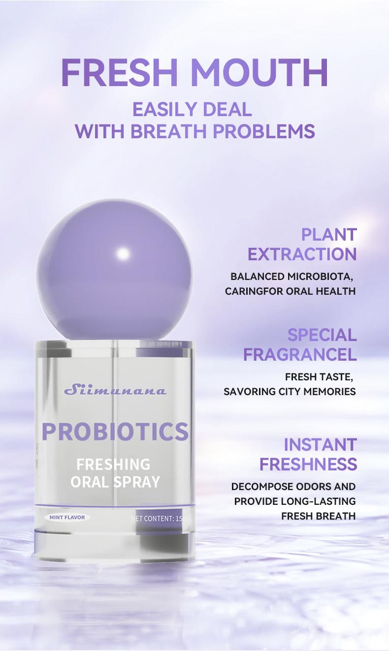 Probiotic Oral Spray | 15ml Breath Freshener for Long-Lasting Freshness & Oral Care | Portable & Sugar-Free #springtok Cleanser Cleansing