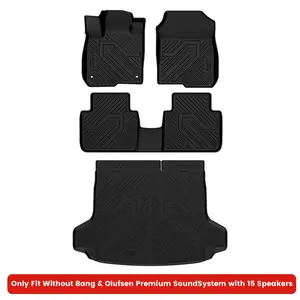 Lasfit Anti-Slip TPE Rubber Floor Mats & Cargo Liner, Contoured Edge, Factory-Precise Gapless Fit for 2025-2026 Acura ADX, Car Interior Accessory, Mat Floor Mats