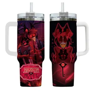 1PC 40oz Tumbler, Hazbinn Hotel Radio Demonn Tumbler, Alastorr Character Tumbler For Men Women, Animated Show Fan Gift Idea | GN170326.C15727.ID00