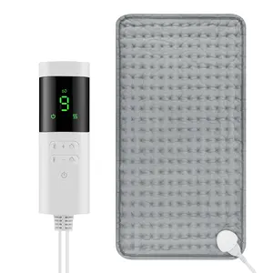 Washable Home Heating Pad, 9 Temperature Settings, Timer Function, Soft Skin-Friendly, Portable, Fall Winter Warmth Relief, Gift for Family