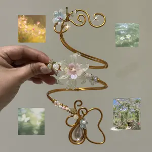 Golden Garden Arm Cuff Fairy Floral Jewelry Aesthetic Fairycore Arm Jewelry
