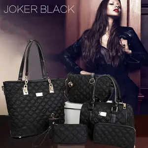 Viral 6-Piece Tote Bag Set for Women, Large Capacity Crossbody Shoulder Bag