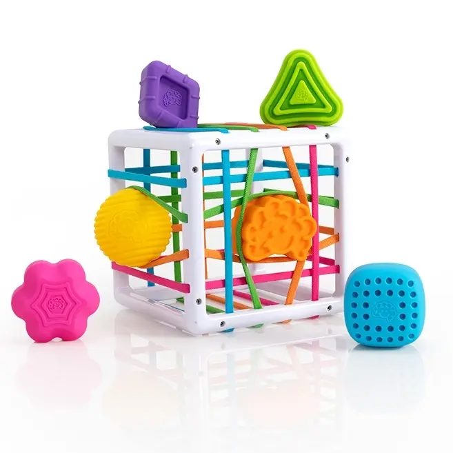 Fat Brain Toys InnyBin Shape Learning Toys, Sensory Toys for Babies and Toddlers, Baby Toys Ages 10mo+